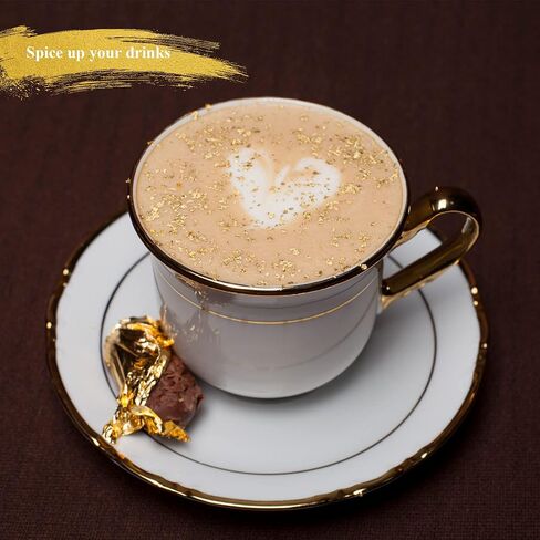 Edible Gold Leaf Sheets 100 pcs 1.7" 24K Facial Care Foil for Skin Care, Cake Baking, Gilding, Cooking, Chocolates, Health & Spa in Saudi Arabia