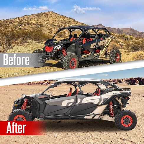 A & UTV PRO Nerf Bars Rock Sliders لـ Can-Am Maverick X3 MAX 2017-2024 4 مقاعد، قضبان جانبية من Tree Kickers، أنابيب فولاذية شديدة التحمل، ملحقات مقاومة للأشعة فوق البنفسجية، استبدل OEM #715003730، 715003888 in Saudi Arabia