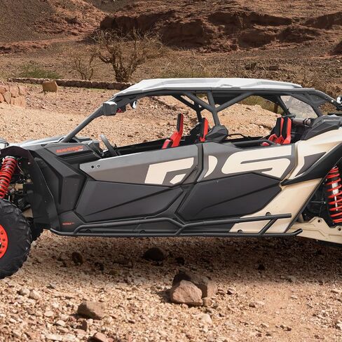 A & UTV PRO Nerf Bars Rock Sliders لـ Can-Am Maverick X3 MAX 2017-2024 4 مقاعد، قضبان جانبية من Tree Kickers، أنابيب فولاذية شديدة التحمل، ملحقات مقاومة للأشعة فوق البنفسجية، استبدل OEM #715003730، 715003888 in Saudi Arabia