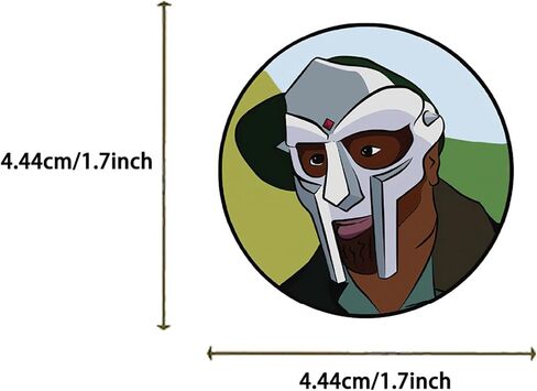 50 قطعة من ملصقات الهيب هوب المغنية MF Doom، ملصقات مقاومة للماء للهدايا، زجاجات المياه، كوب الكمبيوتر المحمول، الدراجة، لوح التزلج، صندوق الأمتعة، رقع جرافيتي من الفينيل BRJHSL in Saudi Arabia