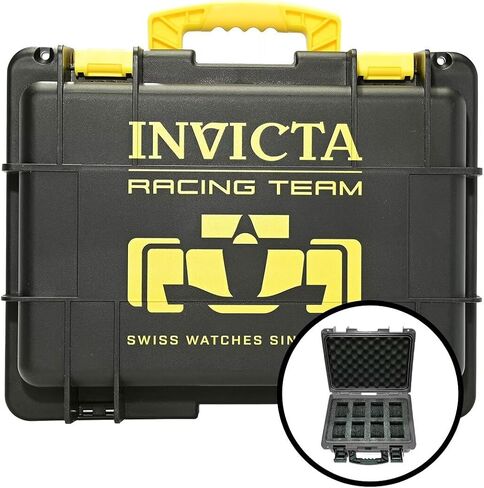 Invicta 8-Slot Dive Impact Black Watch Case, Racing Team, Black (DC8RT-BLK) in Saudi Arabia