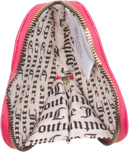 Juicy Couture Women's Heart Zip Around Wristlet (Pink Flash Emboss) in Saudi Arabia