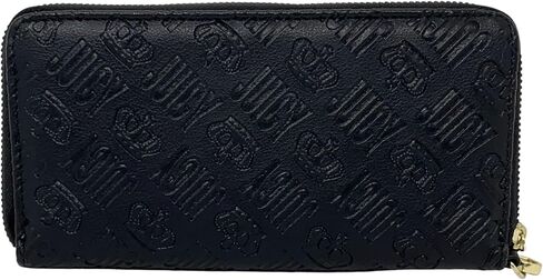 Juicy Couture Large Zip Around Wallet Wristlet (Black Deboss) in Saudi Arabia