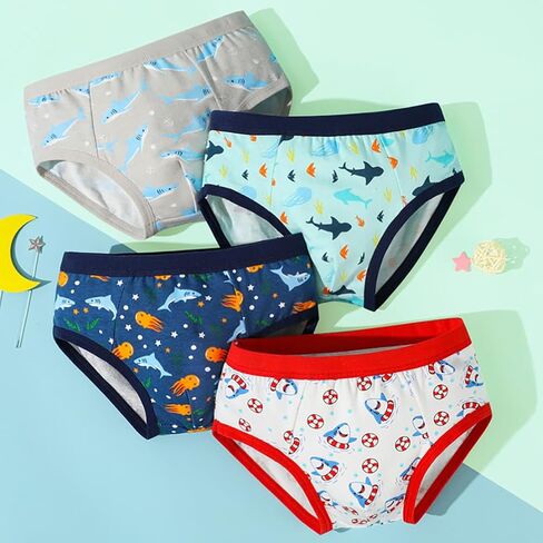 Boys Briefs Toddler Underwear Cotton Dinosaur M-XXL,12 Packs in Kuwait