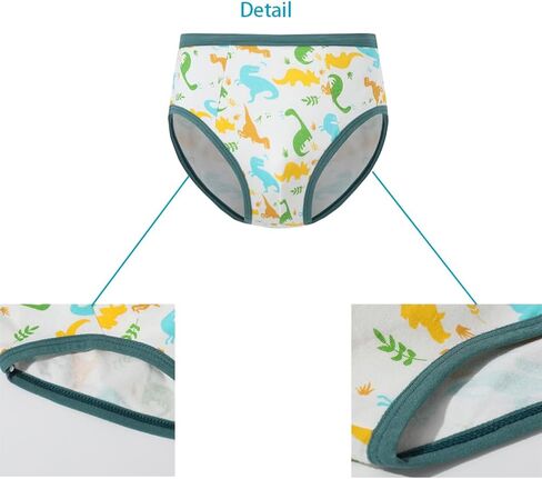 Boys Briefs Toddler Underwear Cotton Dinosaur M-XXL,12 Packs in Kuwait