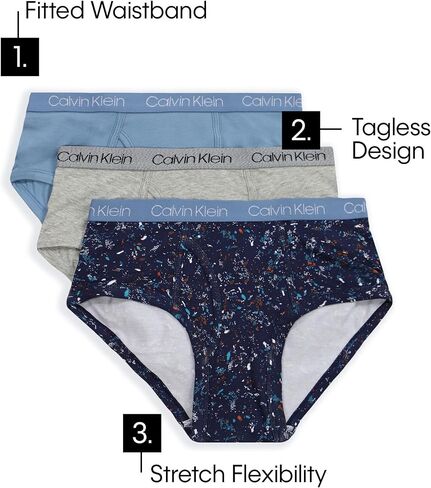 Calvin Klein Boys' Modern Cotton Briefs 9-Pack in Saudi Arabia