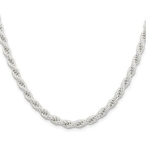 IceCarats 925 Sterling Silver 5mm Rope Chain Twisted Link Necklace