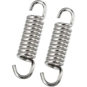 ACROPIX 2 Pcs Motorcycles Universal Exhaust Pipe Spring 43mm 1.69" Stainless Steel Exhaust Pipe Spring Hook Modified Accessory Car Parts