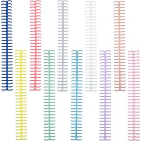 Binding Spines, 10Pcs Plastic Binding Combs Binding Machine 30 Hole Click Binding Ring Spiral Book Binder Coils for Student Teacher Business Document File Making Office and School Use