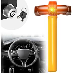 2024 New Steering Wheel Lock with Alarm,Anti-Theft Device Car Lock Theft Prevention Device for Cars Trucks Vans and SUV