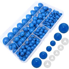 200Pcs Safety Eyes and Secure Washers for Amigurumi Crochet - Thalinfayi 10/15/24mm Red Plastic Safety Eyes Crochet Craft Eyes for Amigurumi, Crafts, Crochet Doll DIY Making Supplies