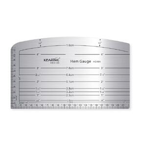 Aviation Aluminium Hot Hem Gauge, Hot Iron Ruler Hot Press for Sewing Pattern Alterations, Belt and Waistbands