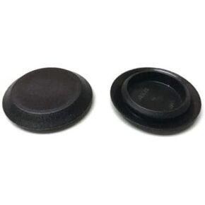 (50 Pack 1" Inch Black Plastic Flush Mount Hole Plug - Sheet Metal Auto Body Panel