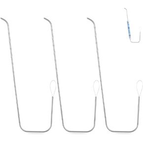 3pcs Clay Bead Spinner Needles, 7 Inch Electric Large Eye Curved Bead Spinner Needles for Jewelry Making, Suitable for Jewelry Making Bracelets Necklaces and Waist Crafts Gifts for Girls