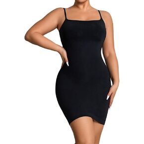 Women's Shapewear Slips for Under Dresses Tummy Control Dress Slips Body Shaper Full Slip