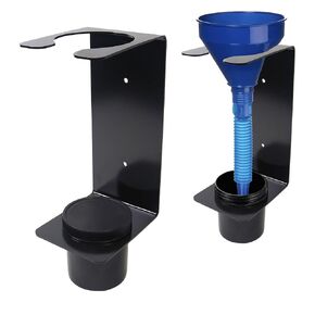 Oil Funnel Holder Storage Rack Funnel Buddy Storage Aluminum Wall Mount Fluid Funnel