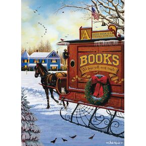 Buffalo Games - Charles Wysocki - Book Mobile - 300 Piece Jigsaw Puzzle for Adults Challenging Puzzle Perfect for Game Nights - Finished Puzzle Size is 21.25 x 15.00
