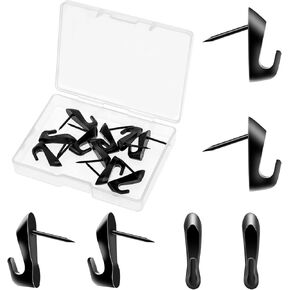 10pcs Cubicle Hooks for Fabric Panel Wall Clips, Push Pin Hooks Stainless Metal Cubicle Clip Office Cubicle Accessorie Cubicle Coat Hook for Wooden Wall Hanging Picture Clock Photo Frame Keychain in Saudi Arabia
