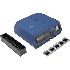 Pacific Image PowerSlide X Plus 35mm Slide Scanner. Auto Batch Scan Mounted Slides. Maximum 50 Slides/Batch Scan. 10000 dpi/True Color. 4.2 Dynamic Range. Mac/Pc.