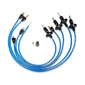 7mm Blue Ignition Spark Plug Wire Set 00-9407-0 Compatible with VW Type 1, fit for VW Bug, Beetle, Karmann GHIA - with Double-Jacket Heat Protection