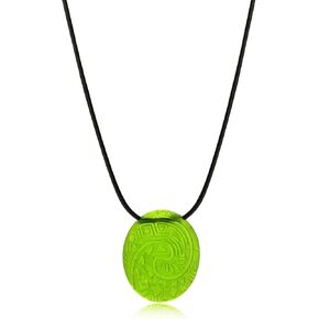 huiphong Moana Necklace Green stone Pendant Necklace Cosplay Halloween Accessories
