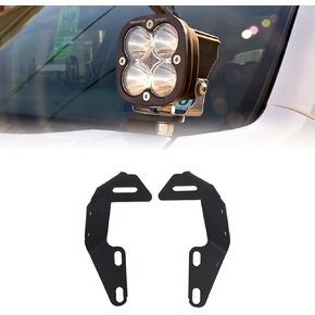 Low-Profile Ditch Light Brackets for 2014-2021 Toyota Tundra 2nd Gen | Made in The USA | Rago Fabrication | Quick & Easy Installation | Driver & Passenger Side Pair | Hood Hinge Mounted