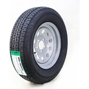 Free Country Trailer Tire Wheel Assembly ST205/75R15 8-Ply D 107M 5 Lug on 5" PCD Silver Mod Rim