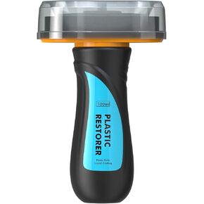 Plastic Restorer for Cars Resists Water, UV Rays, Dirt, Automobile Ceramic Coating Plastic Trim Restore with Handle Applicator, Not a Dressing, Highly Concentrated, 100ml