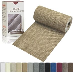 Linen Repair Tape 4x70 Inch Self-Adhesive Couch Patch Repair Fabric Patch for Furniture,Sofas,Cushion,Chairs,Bags,Linen Goods(Grey)