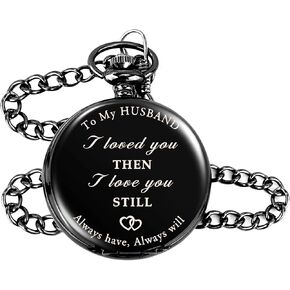 Husband Gifts,Husband Christmas Gifts,Personalized Pocket Watch,Gifts for Husband Christmas,Anniversary Gift'S,Gifts for Husband Birthday,Christmas Gifts for Husband,Husband Valentines Day Gifts