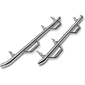 Smittybilt 14-18 Toyota 4Runner 2" Main Tube Wheel to Wheel Nerf Steps with Cleated Steps, Stainless Steel T1464R-SS