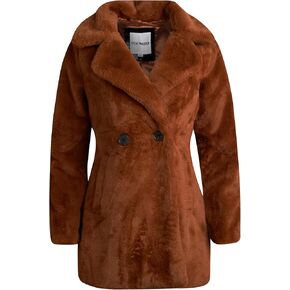 Steve Madden Women's Fur Coat - Cozy Faux Fur Coat for Women - Warm Fuzzy Long Womens Winter Coat and Down Jacket (S-XL)