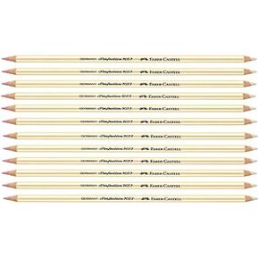 Faber-Castell Perfection 7057 Eraser Pen Wood Set Red/White Pack of 12