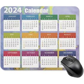 2025 Mouse Pad Calendar,Computer Mouse Pads Calendars Non-Slip Rubber Desk Mat Mousepad Gaming Office Keyboard Mat (9.45x7.87 in)