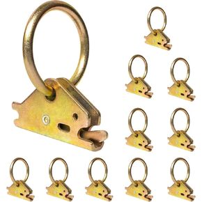 10PCS Heavy Duty E-Track Tie Down O Ring E-Track Ring for E-Track Tie Down Rail/Single System