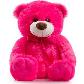 Super Color Teddy Bear Stuffed Animals Plush Toy for Children Girlfriend Family Congratulations Baby Shower Birthday Pink 14 inch