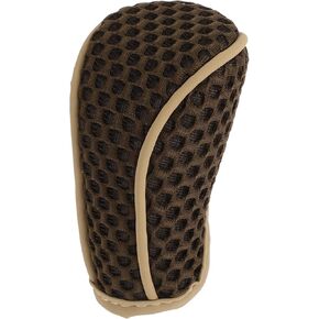 Universal Gear Shift Knob Cover Stick Shifting Handle Protector Manual Fabric 1 Pc Anti-Slip Dark Brown