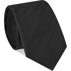 Kids Tie, Boys Ties 10 12 14 Years, Self-tie Solid Color/Stripe Boys Black Necktie for School Uniforms Graduation