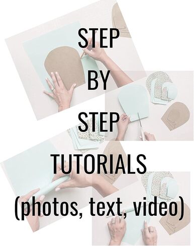 مجموعة قوالب الزهور الورقية - اصنع زهورك الورقية الخاصة - زينة الزهور الورقية - اصنع عددًا غير محدود من الزهور - اصنعها بنفسك - الورد in Kuwait