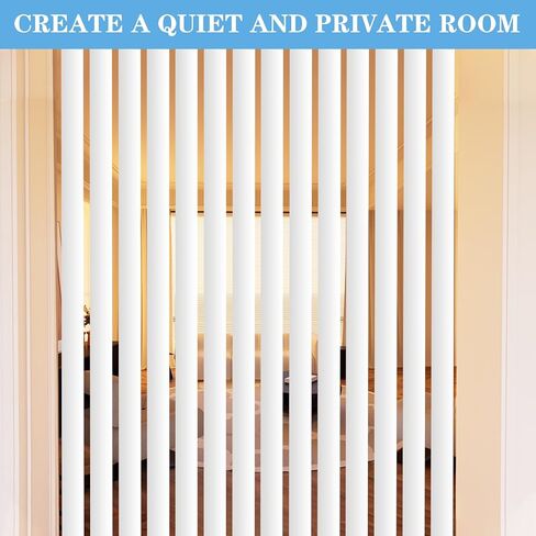 10 Pcs White Vertical Blind Replacement Slats PVC Vertical Blind Slats Replacement Parts with 36Pcs Clear Vertical Blind Repair Tabs and 20 Pcs Vertical Blind Replacement Stems in Kuwait