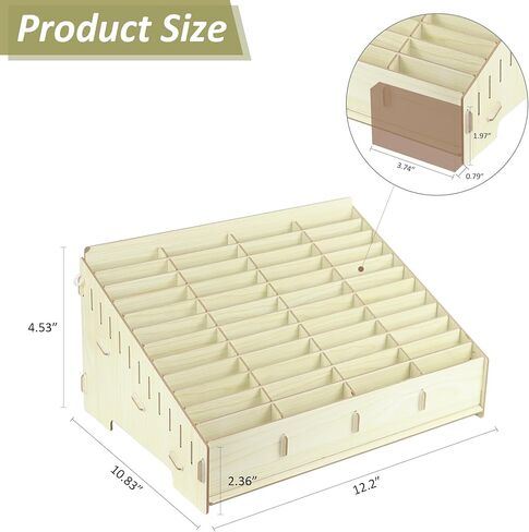 48 شبكة خشبية حامل هاتف الفصول الدراسية سطح المكتب إدارة الهاتف المحمول صندوق تخزين لمكتب المدرسة الفصول الدراسية in Kuwait