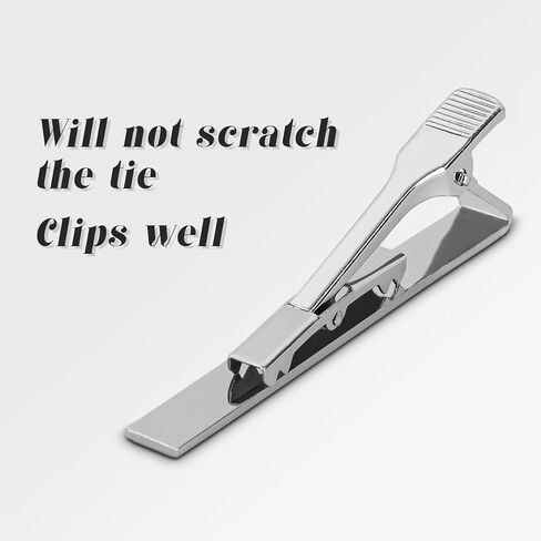 Roctee Tie Clips for Men, 3 Pack Men's Tie Clips Necktie Tie Bars Tie Pins for Men Accessories in Kuwait