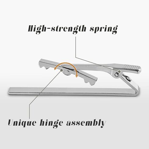 Roctee Tie Clips for Men, 3 Pack Men's Tie Clips Necktie Tie Bars Tie Pins for Men Accessories in Kuwait