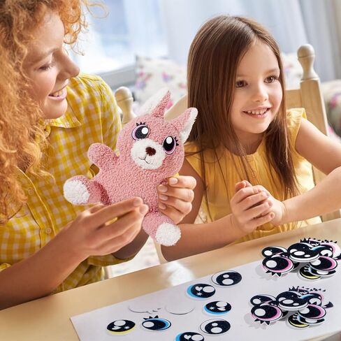 MUCUNNIA 11 زوجًا من العيون الدائرية مقاس 30 مم للأميجورومي مع الرموش، وعيون القلب للحرف اليدوية، وعيون اللباد لحيوانات الكروشيه، وعيون كاواي لدمية أميجورومي تيدي بير الكروشيه لعبة صناعة الحيوانات القطيفة in Kuwait