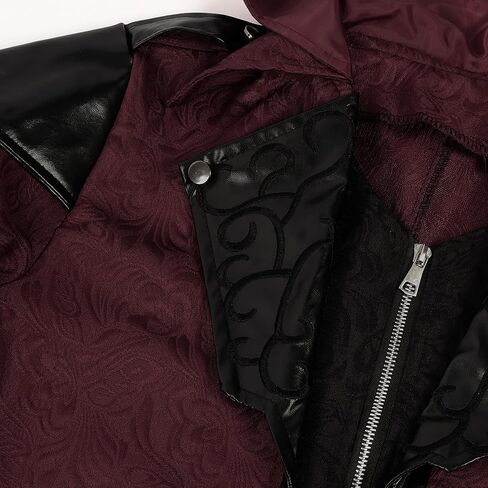 Inmeilifus Men's Medieval Costume Assassins Hoodie Steampunk Jacket Viking Cosplay Tailcoat Renaissance Vintage Halloween in Kuwait