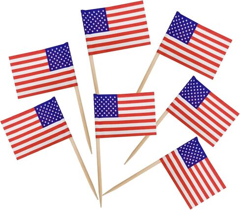 BLUE TOP 50pcs Cupcake Picks Blank Toothpick Flags Cake Toppers Cheese Markers Buffet Labels for Charcuterie Board Food Tags Toothpick Signs for Children's Day Wedding,Birthday Party,Dinner Supplies. in Kuwait