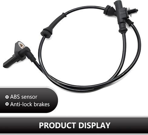 قطعة واحدة من مستشعر سرعة عجلة ABS للسيارات من Ajxn، مستشعر عجلة نظام الفرامل الخلفية اليسرى المضادة للقفل، أجزاء بديلة قياسية مطابقة دقيقة 3630050U2010، متوافقة مع موديلات Heyue (أسود) in Kuwait