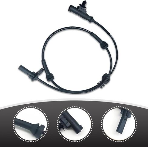 قطعة واحدة من مستشعر سرعة عجلة ABS للسيارات من Ajxn، مستشعر عجلة نظام الفرامل الخلفية اليسرى المضادة للقفل، أجزاء بديلة قياسية مطابقة دقيقة 3630050U2010، متوافقة مع موديلات Heyue (أسود) in Kuwait