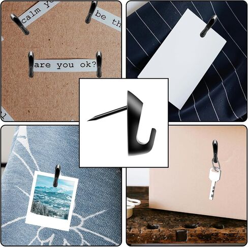 10pcs Cubicle Hooks for Fabric Panel Wall Clips, Push Pin Hooks Stainless Metal Cubicle Clip Office Cubicle Accessorie Cubicle Coat Hook for Wooden Wall Hanging Picture Clock Photo Frame Keychain in Saudi Arabia