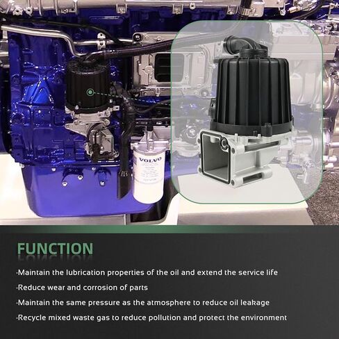 21373547 فاصل زيت تهوية علبة المرافق مع حشية، مناسب لمحرك VOLVO D13/MP8 FH/FM/FMX/VN/VNL/VNM/VNX/VHD/VAH، 2015-2022# استبدال علبة المرافق 22877306 وحشية 20532891 in Kuwait